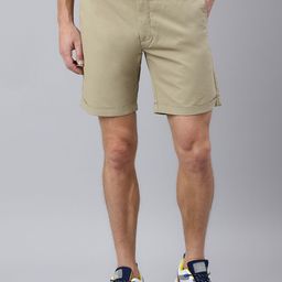 Woodland Men Beige Shorts-image-87