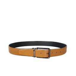 Kenneth Cole Men Tan Reversible Leather Belt-image-49