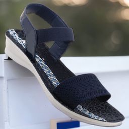 BAESD Textured Open Toe Flats-17