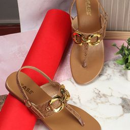 TRASE Textured T-Strap Flats-12