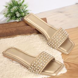 Anouk Embellished Ethnic Open Toe Flats-image-88