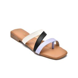 Padvesh Textured Open Toe Flats-82