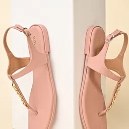 Rocia Open Toe T-Strap Flats-16