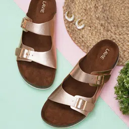Lavie Women Buckles Detail Open Toe Flats-picture-13