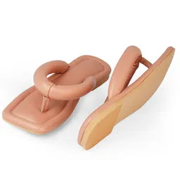 ZORI WORLD Puffer Open Toe Flats-13