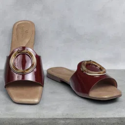 PLANET WALK Women Embellished Open Toe Flats-22