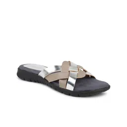 Inc 5 Colourblocked Open Toe Flats-33