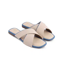 Tresmode Textured One Toe Flats-14