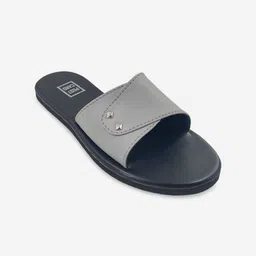 POSTCARD Women Black & Grey Open Toe Flats-25