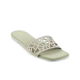 Mochi Embellished Open Toe Flats image 1