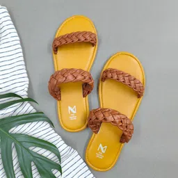 THE MADRAS TRUNK Women Printed Open Toe Flats-picture-40