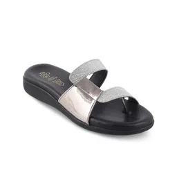 Tresmode BAFILA Textured Open Toe Flats-16