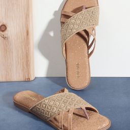 Anouk Embellished Open Toe Flats-image-27
