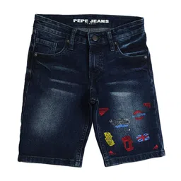 Pepe Jeans Boys Washed Slim Fit Denim Shorts-picture-32