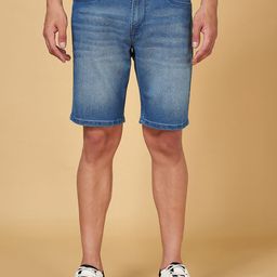 SF JEANS by Pantaloons Men Regular Fit Mid-Rise Washed Denim Shorts-20
