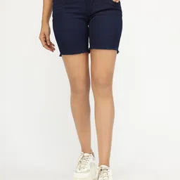 AngelFab Women High-Rise Denim Shorts-picture-37