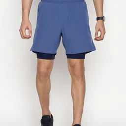 Van Heusen Performance Men Solid Swift Dry High Stretch Woven Shorts-6