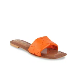Catwalk Textured Open Toe Flats image 1