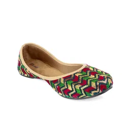DESI COLOUR Women Multicoloured Ethnic Mojaris-image-29