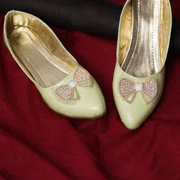BAESD Girls Embellished Pointed Toe Ballerinas With Bows-picture-33