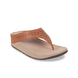 Mochi Women Open Toe Flats with Laser Cuts-image-65