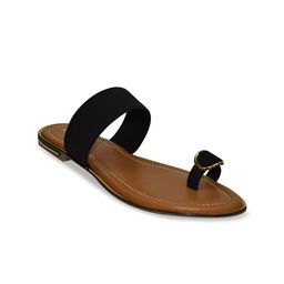 Ajanta Women Black One Toe Flats-image-61