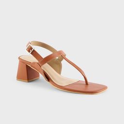 20Dresses Tan Brown Open Toe Block Heels-image-42