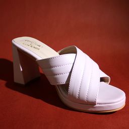 Bowtoes Criss-Cross Straps Block Heels-35