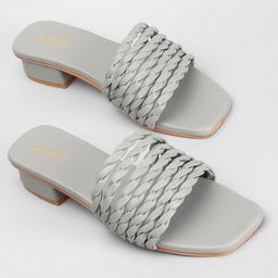 Lavie Textured Open Toe Block Heels-9