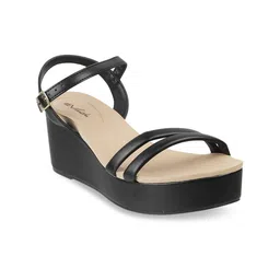DAVINCHI Strappy Open Toe Wedge Heels-2
