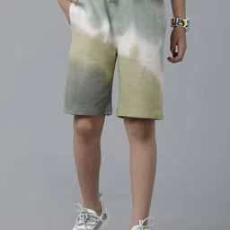 UNDER FOURTEEN ONLY Boys Colourblocked Cotton Chino Shorts-image-64