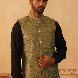 Jompers Embroidered Nehru Jackets-47