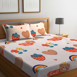 Arrabi Unisex Kids Multi Bedsheets-5