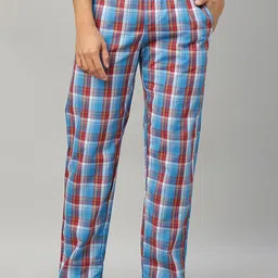 URBAN SCOTTISH Men Checked Cotton Lounge Pants-image-43