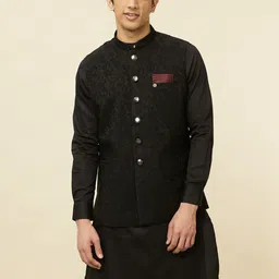Manyavar Self-Design Woven Nehru Jackets-51