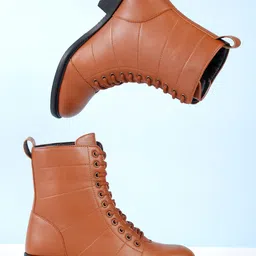 Roadster Women Tan Brown Solid Winter Boots-image-27
