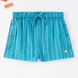 Ed-a-Mamma Girls Striped Mid-Rise Cotton Regular Fit Shorts-image-20