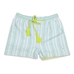 ELLE Girls Blue Striped Regular Fit Hot Pants-image-38