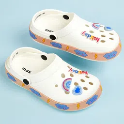 max Girls Embellished PU Core Flip Flops-20