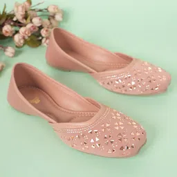 Style Shoes Ethnic Embellished Square Toe Mojaris-22