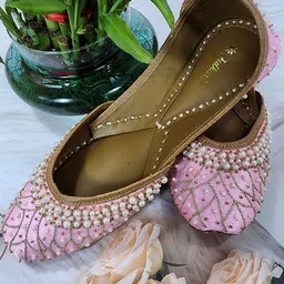 Fulkari Women Ethnic Mojaris Flats-picture-20