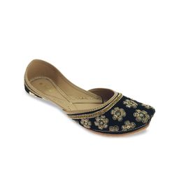 Fulkari Embellished Leather Mojaris-picture-40