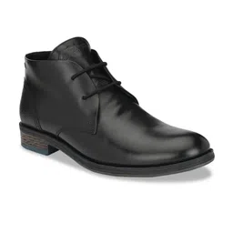 Delize Men Black Flat Boots-image-82