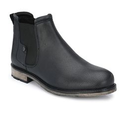 Delize Men Black Flat Boots-image-29