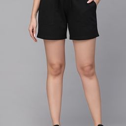 Strong And Brave Women Odour Free Cotton Mid-Rise Shorts-59