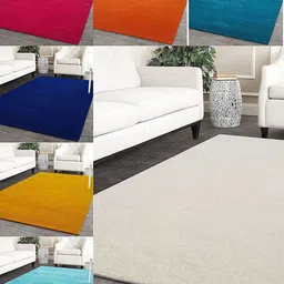 Safiya Carpet Grey Solid Hand-Tufted Woollen Carpets-image-20