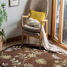 Safiya Carpet Brown Ethnic Motifs Hand-Tufted Woollen Carpets-image-90