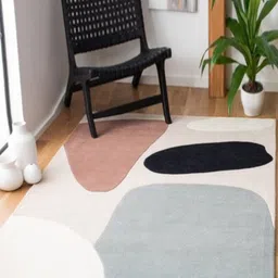 Safiya Carpet Grey Abstract Woollen Carpets-image-26