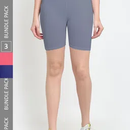 Jinfo Women Skinny Fit Sports Shorts-picture-13