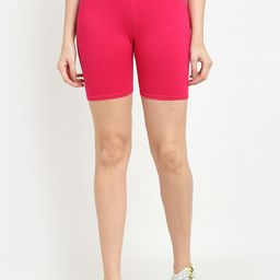GRACIT Women Pink Cycling Sports Shorts-picture-14